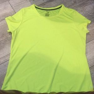 Danskin Neon Yellow Workout Shirt